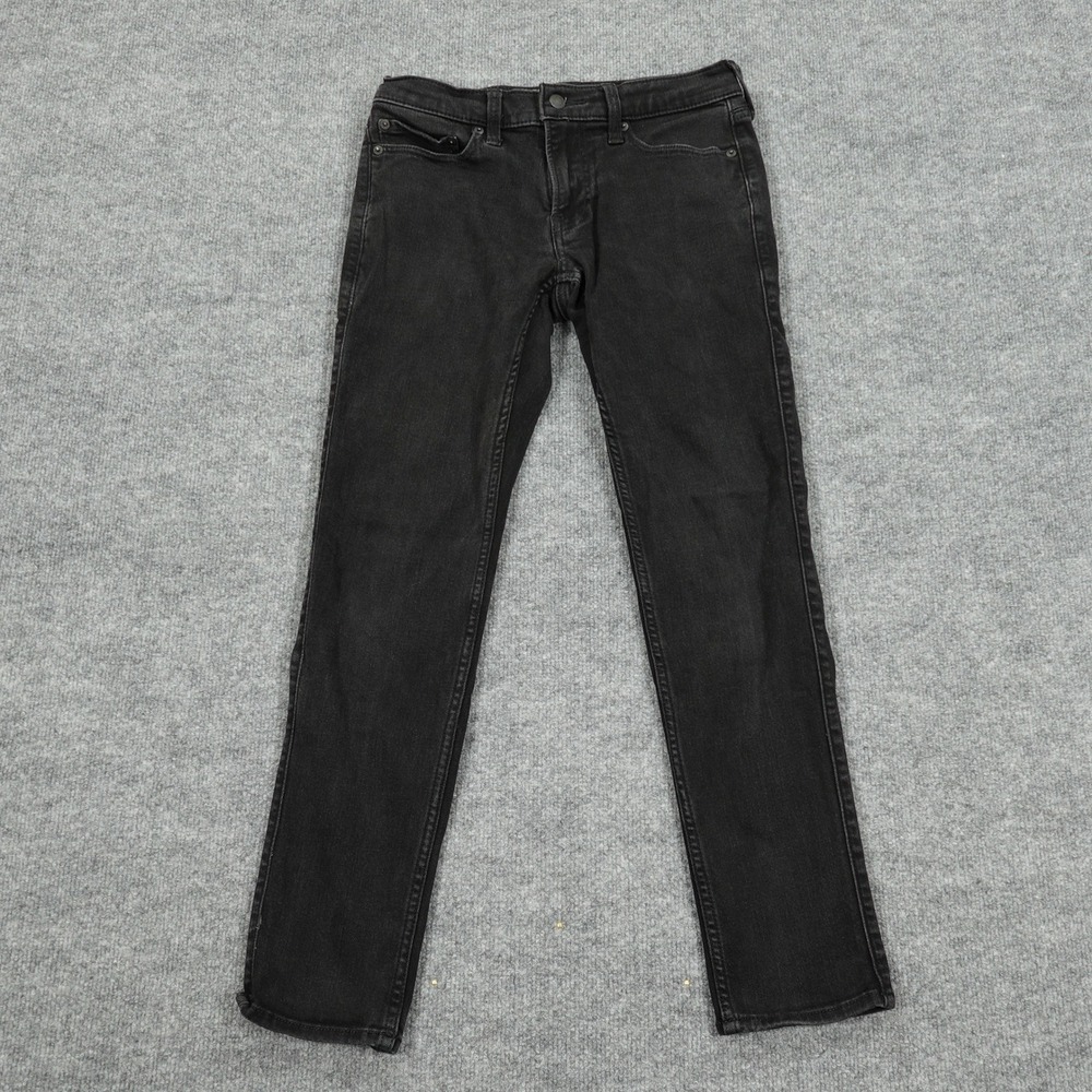 Hollister Jeans Mens 29x30 Black Skinny Advanced Stretch Denim Casual Pants